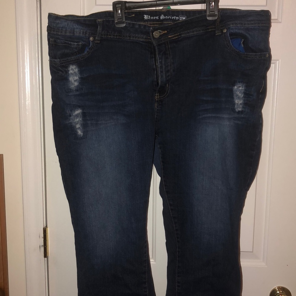 Denim capris
